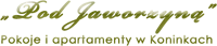 Noclegi "Pod Jaworzyną" logo