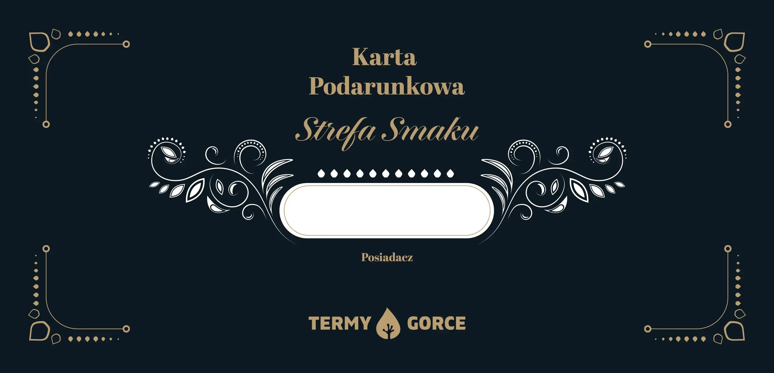 Karta podarunkowa - przód