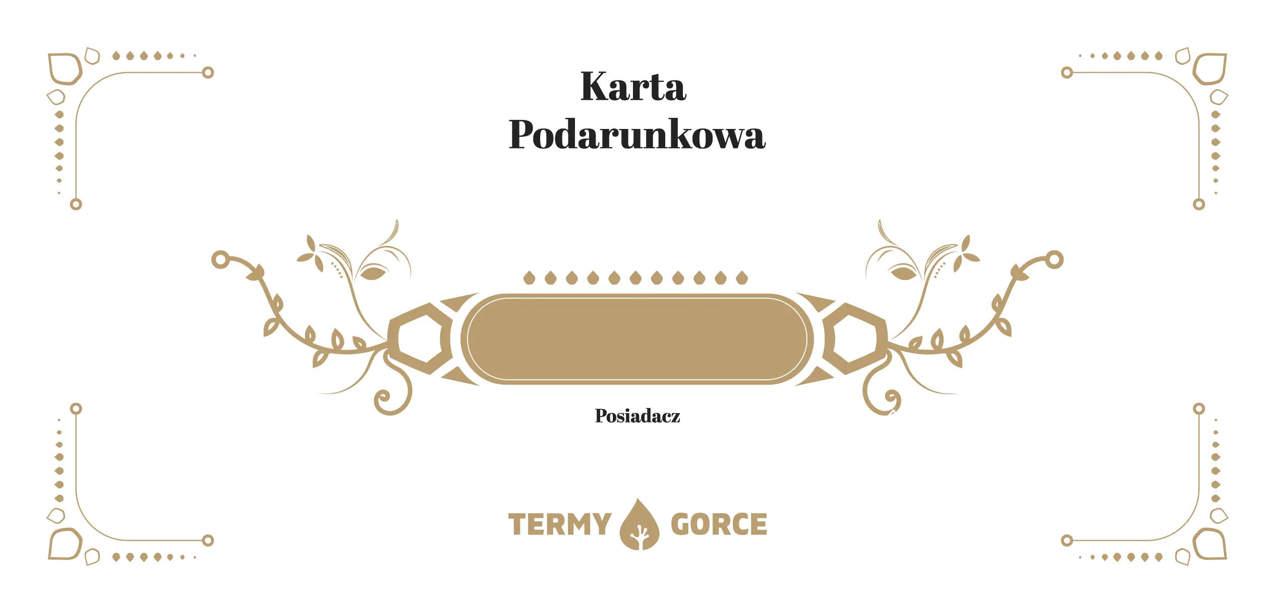 Karta Podarunkowa Strefa Relaksu przód