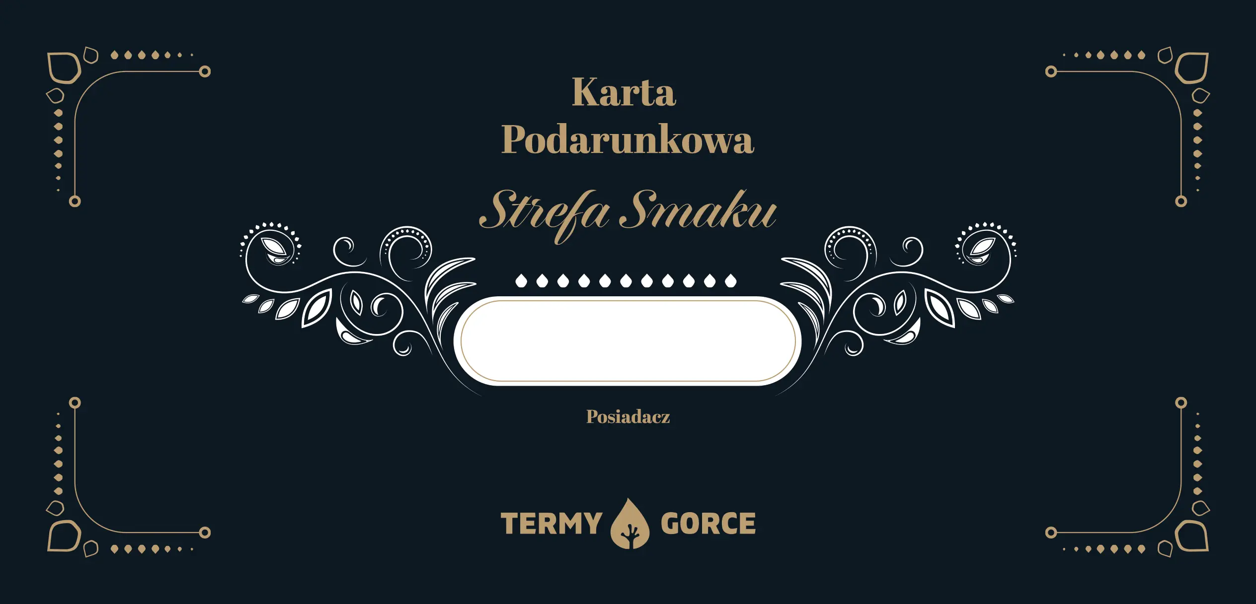 Karta Podarunkowa Strefa Smaku przód