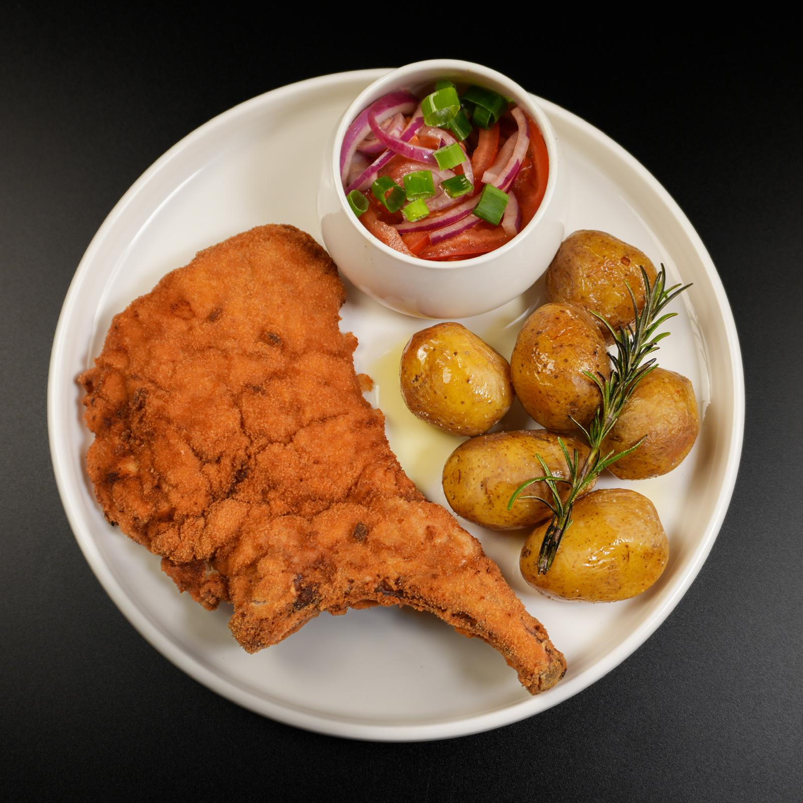 Bone-in Pork Schnitzel